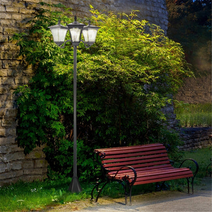 3-Head Solar Street Light: Outdoor LED Lighting Solution