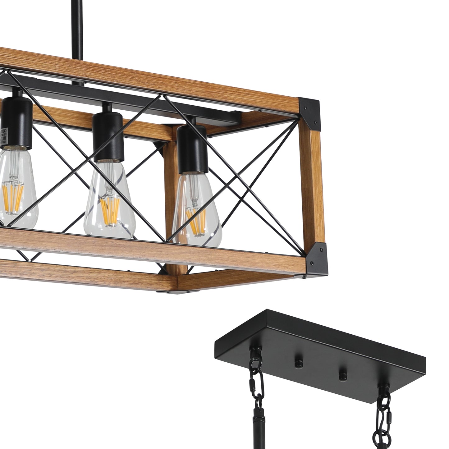 5-Light Vintage Pendant for Multi-Space Lighting